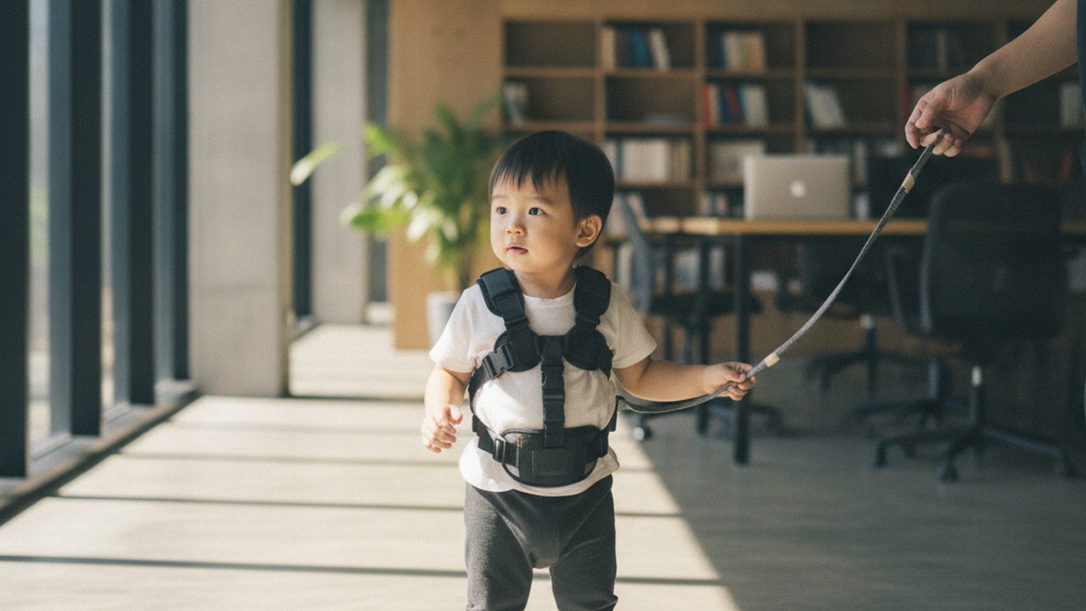 幼童安全牽引繩被嫌像溜狗？帶孩子平安比面子重要，看懂偽單親的自私指責