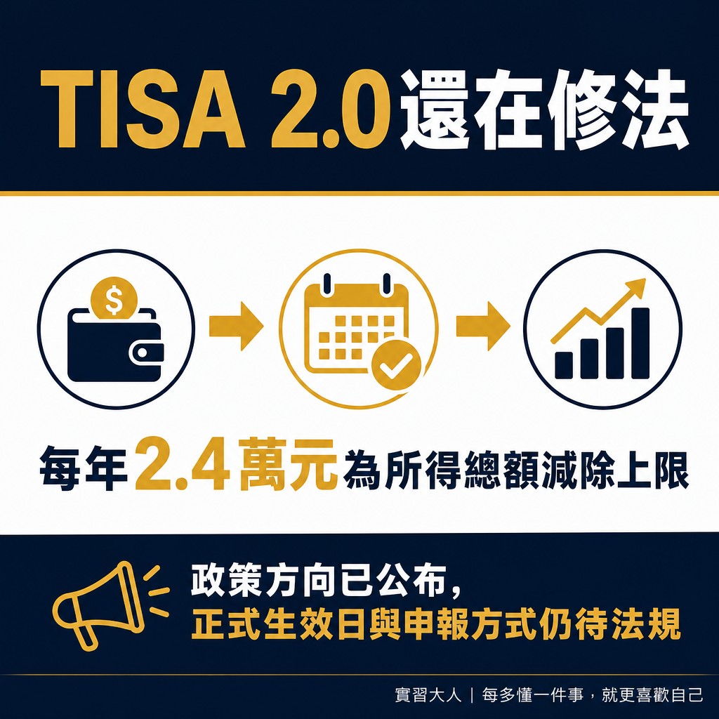 TISA租稅優惠修法進度圖