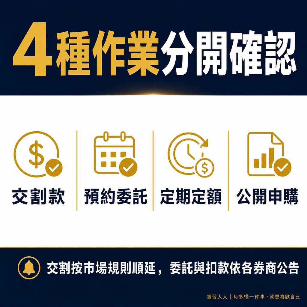 颱風休市交割與委託作業差異圖