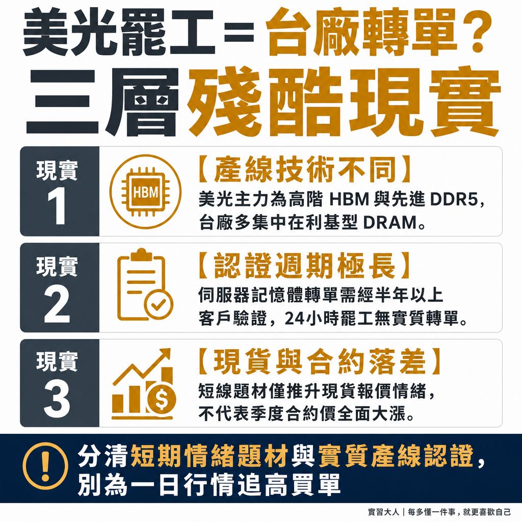 美光罷工記憶體轉單迷思：HBM高頻寬記憶體與標準型DRAM結構差異圖