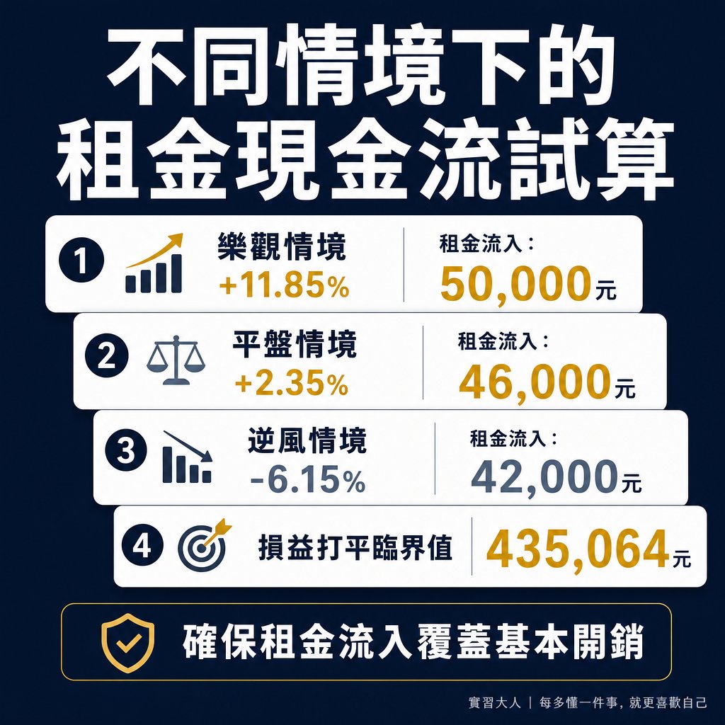 多情境實測損益對照