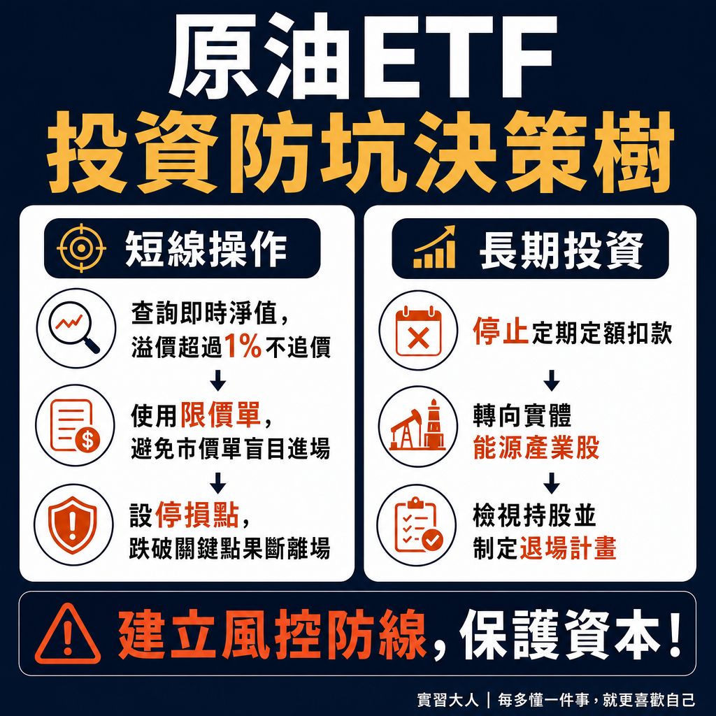 大人原油ETF投資防坑決策樹