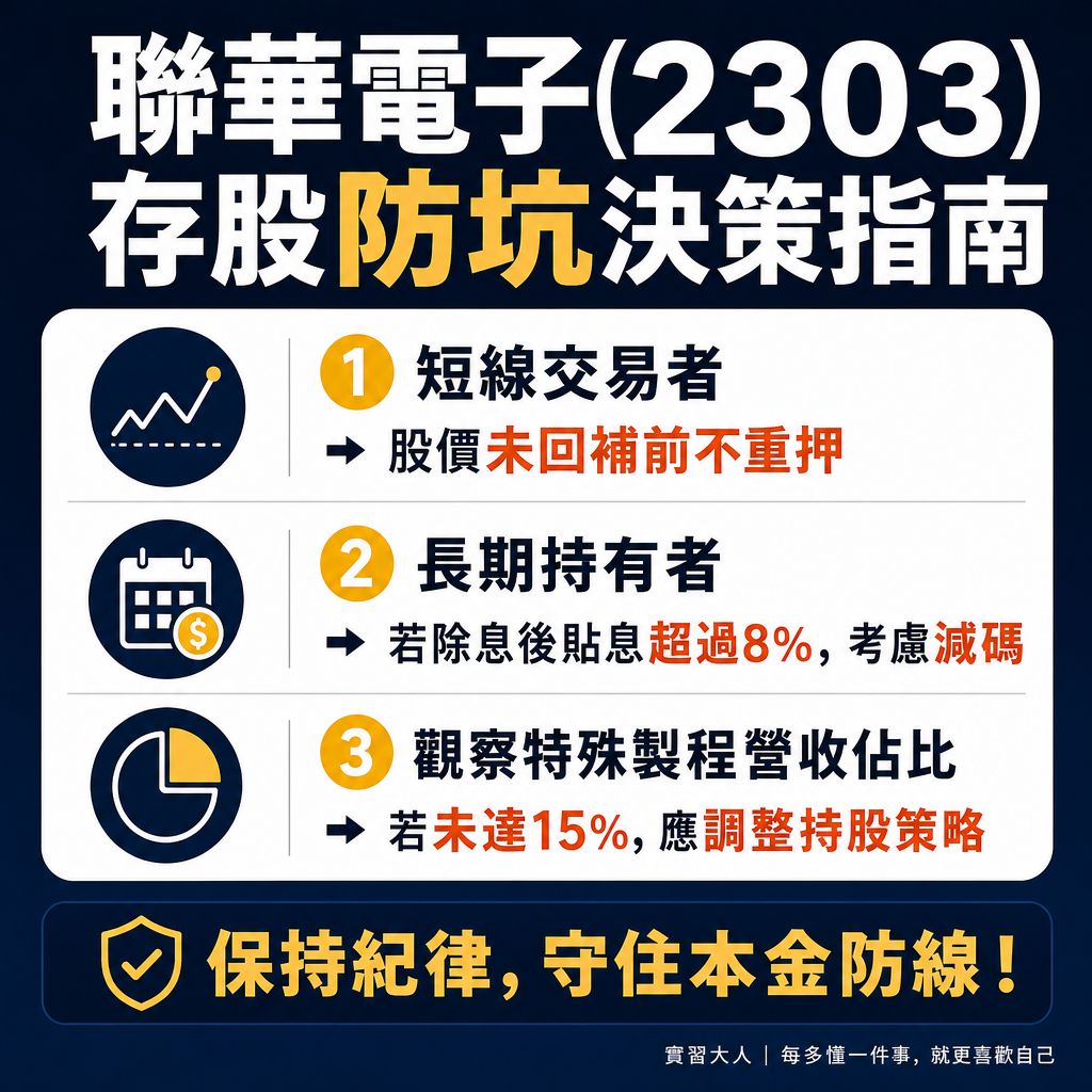 大人聯電存股防坑決策樹