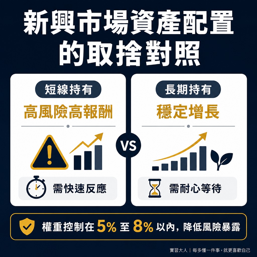 新興市場資產配置的取捨對照