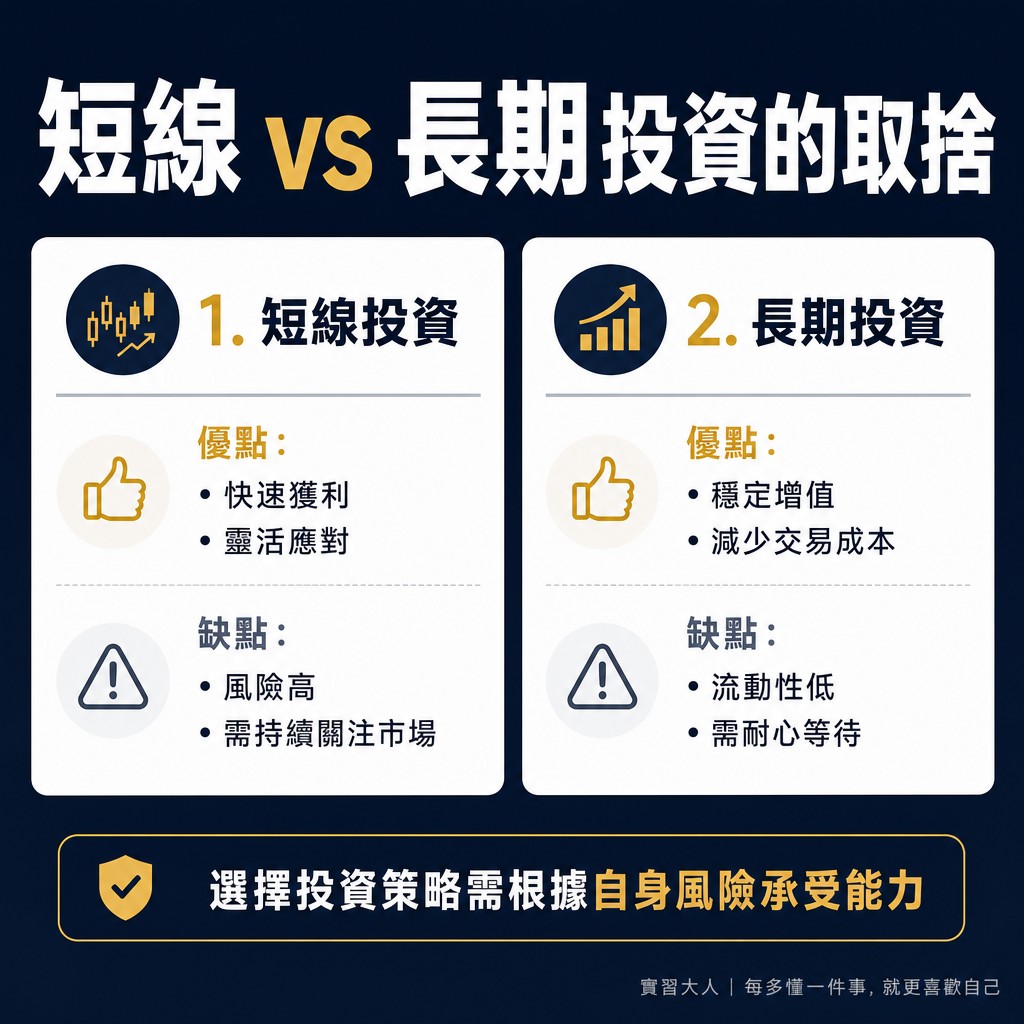 客觀條件與取捨對照