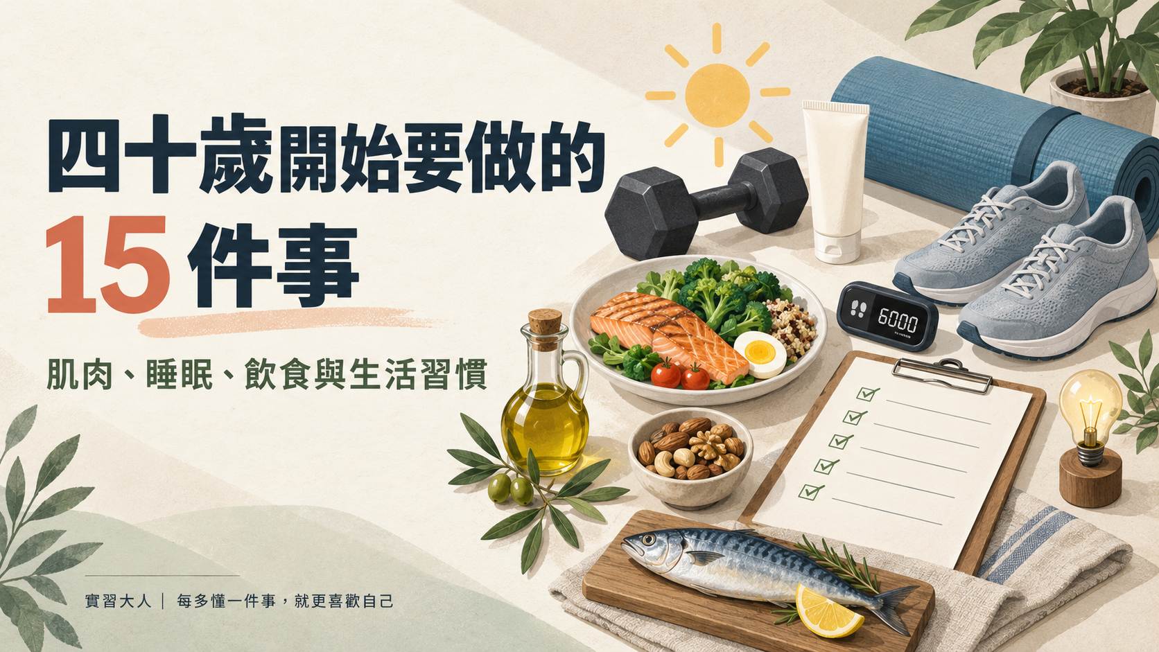 四十歲開始要做的 15 件事